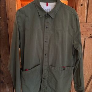 Topo Designs Field Jacket in Olive Green - Size Large